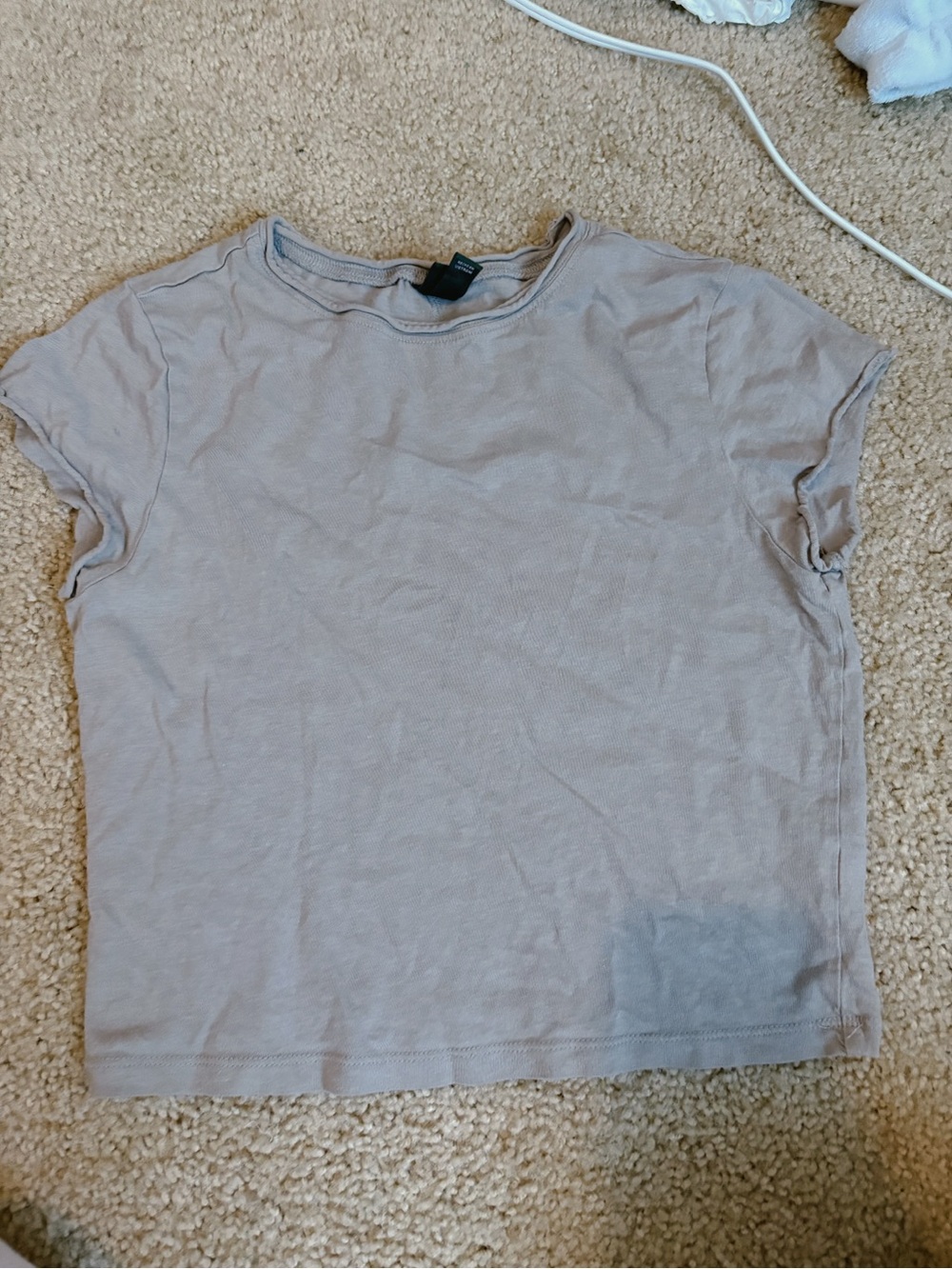 wild fable Women's Short Sleeve Crewneck Tee in Taupe